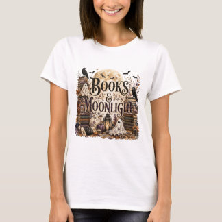 Books & Moonlight Cozy Autumn Reading Shirt