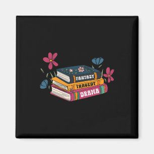 Books Of Emotion Fantasy Tragedy Drama Design  Magnet