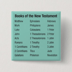 Books of New Testament 2 Inch Square Button