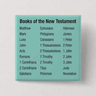 Books of New Testament 2 Inch Square Button
