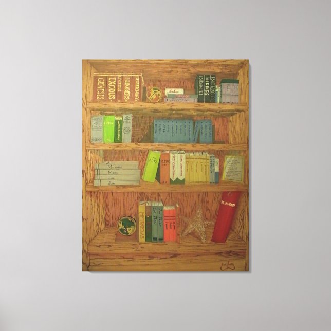 Books of the Bible Canvas Print (Front)