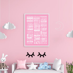 Books of the Bible Poster Wall Art