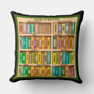 Books of the Bible Throw Pillow