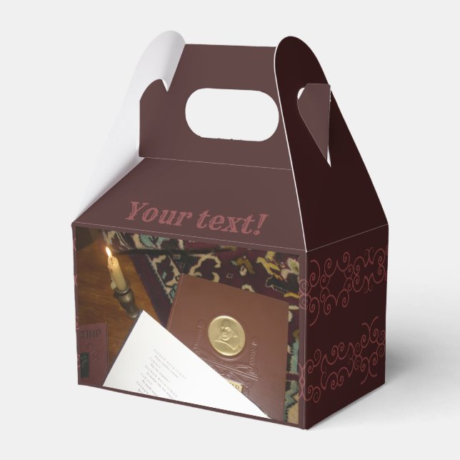 Books of the last century favor box (Front Side)