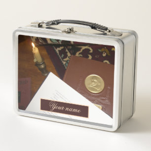 Books of the last century metal lunch box