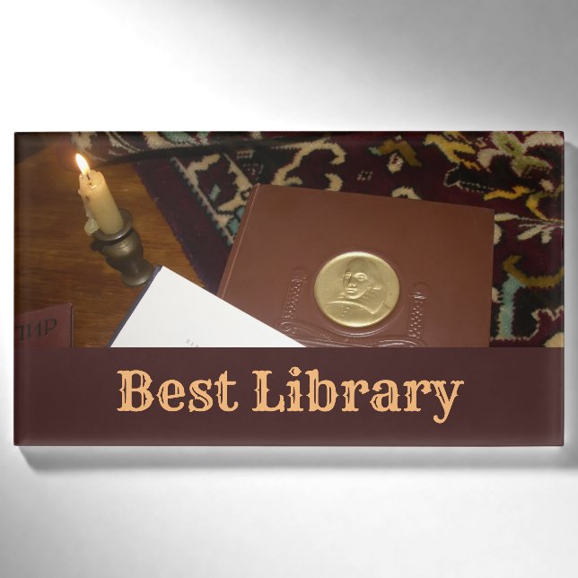 Books of the last century name tag (Front)