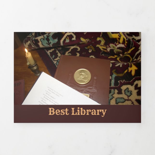 Books of the last century Tri-Fold card (Cover)