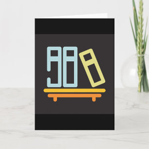 Books On A Shelf Greeting Cards
