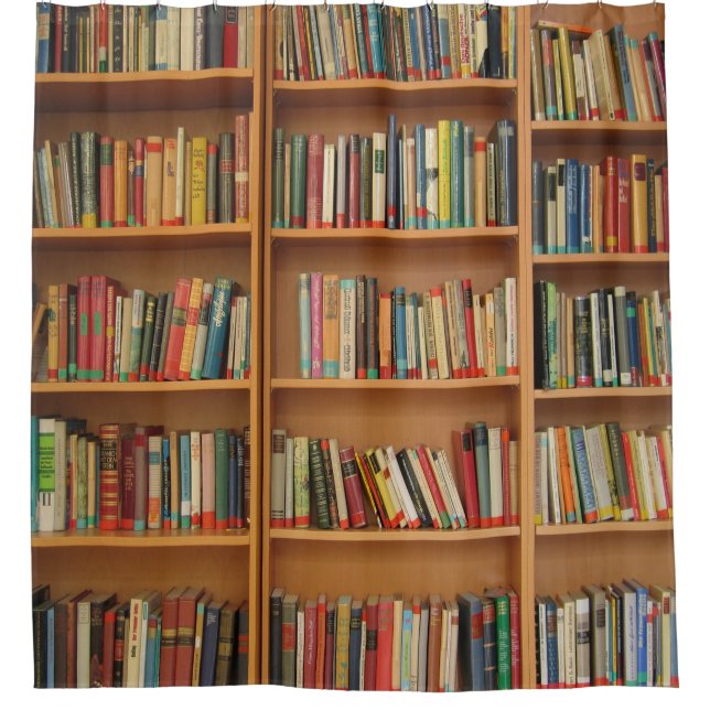 Books on Bookshelf Background (Front)