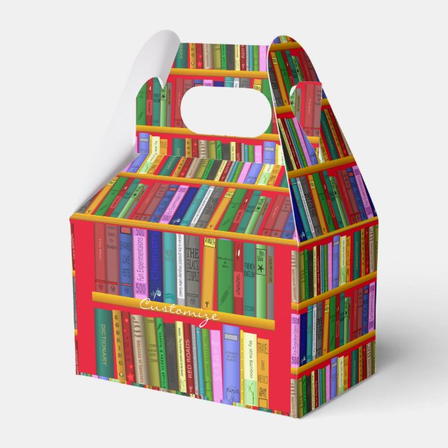 Books on Shelves Thunder_Cove  Favor Box (Front Side)