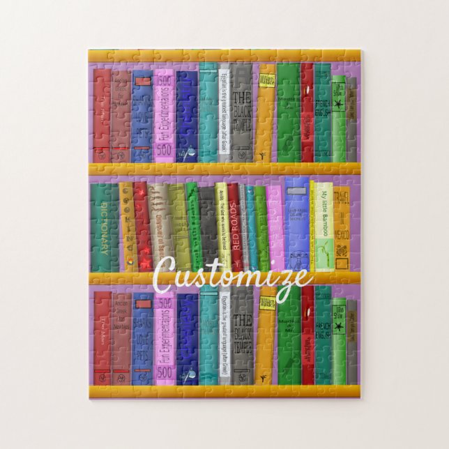 Books on Shelves Thunder_Cove  Jigsaw Puzzle (Vertical)