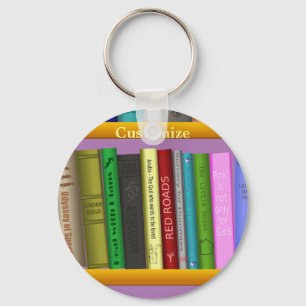 Books on Shelves Thunder_Cove Keychain