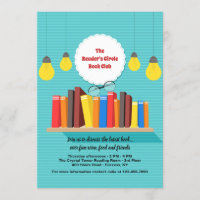 Books on the Shelf Invitation