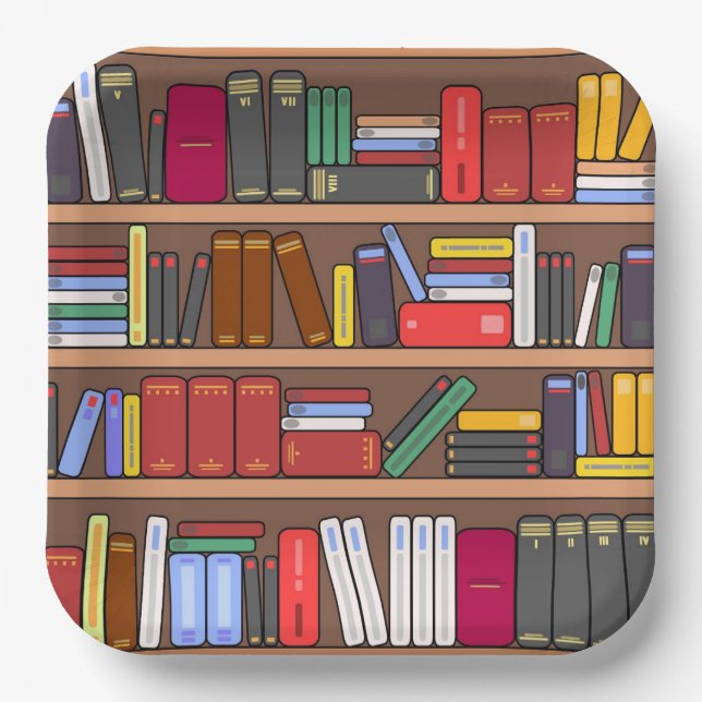 Books Paper Plate (Front)