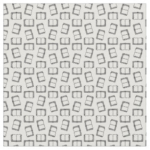 Books Pattern Design Reading Theme CUSTOM BG COLOR Fabric