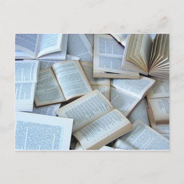 Books Postcard (Front)