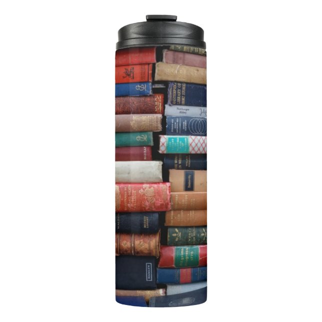 Books Read Love Old Books Thermal Tumbler (Front)