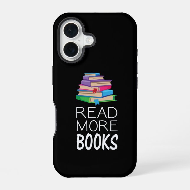 Books - Read More Books iPhone 16 Case (Back)