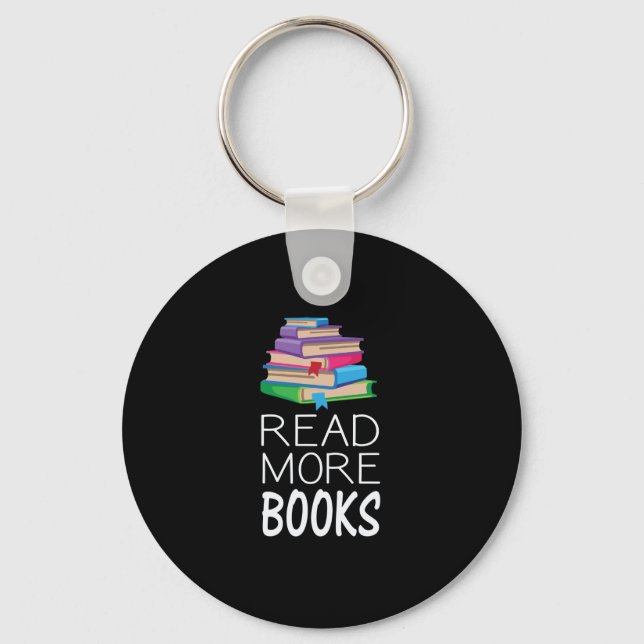 Books - Read More Books Keychain (Front)