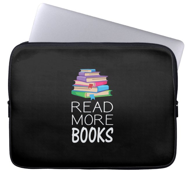 Books - Read More Books Laptop Sleeve (Front)