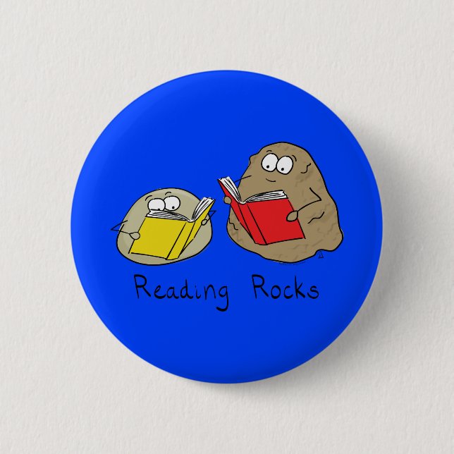 Books Reading Kids Funny 2 Inch Round Button (Front)