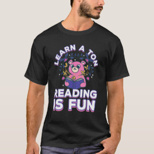 Books Reading Learning Wisdom Intelligence Fun T-Shirt