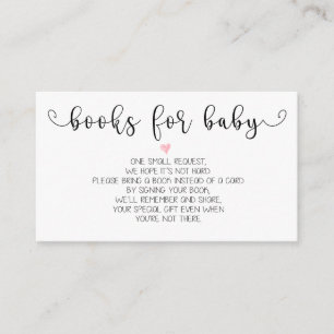 Books Request   Baby Shower Invitation Insert