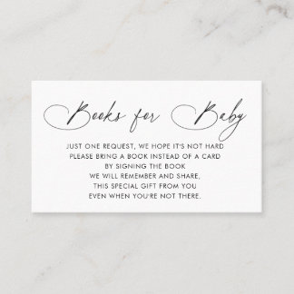 Books Request | Baby Shower Invitation Insert
