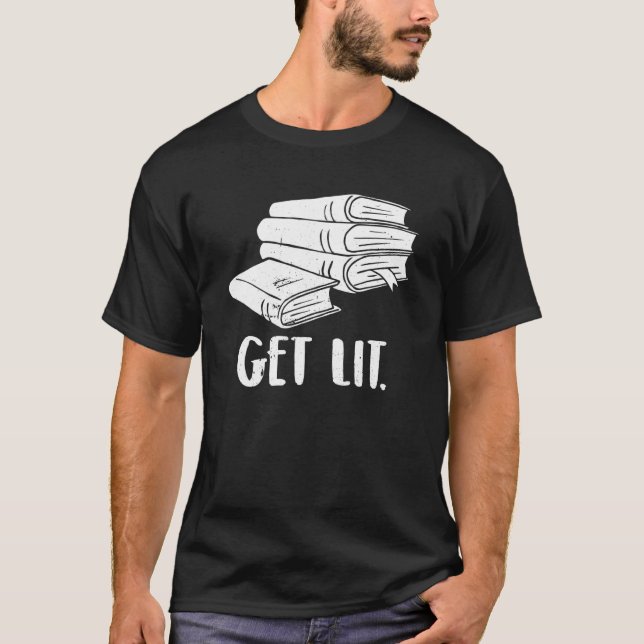 Books Stack T-Shirt (Front)