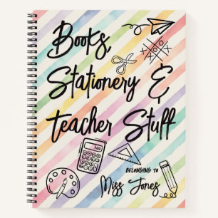 books stationery & Teacher Stuff Personalised