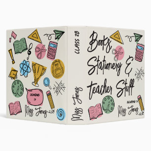 books stationery & Teacher Stuff Personalised Binder