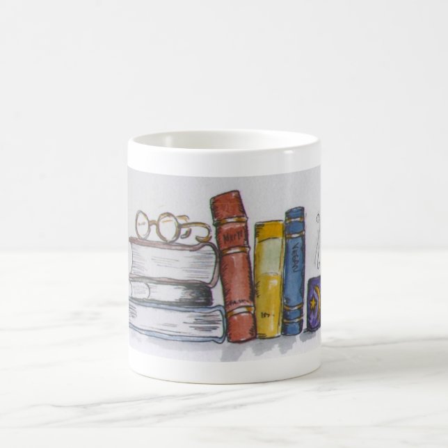 Books & Tea Coffee Mug (Center)