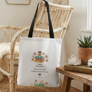 Books Teachers Thank You Gift Costomize Mug Tote Bag