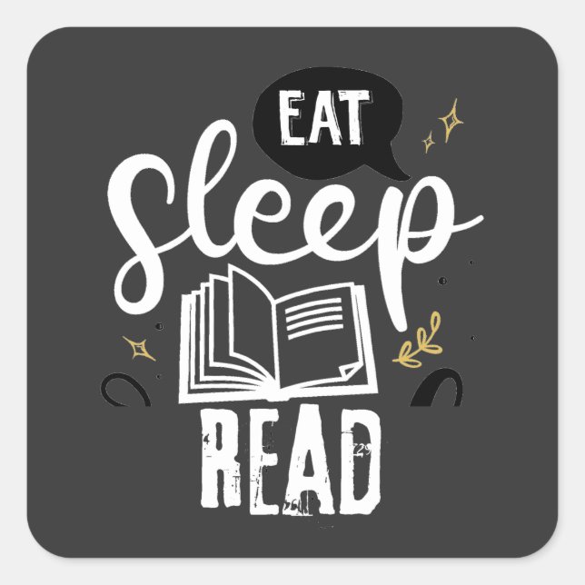  Books to Read Togeather Square Sticker (Front)