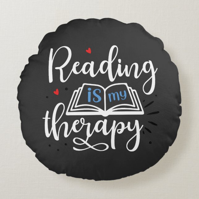 Books to Read Together Round Pillow (Front)