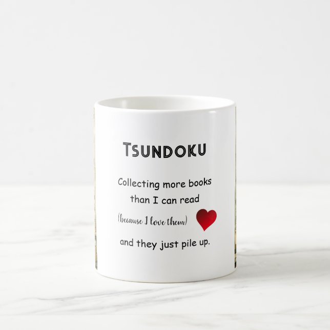 Books "Tsundoku" Mug (Center)
