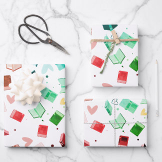 Books wrapping paper