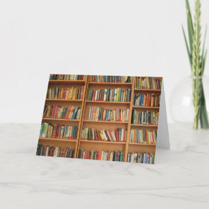 Bookshelf background card