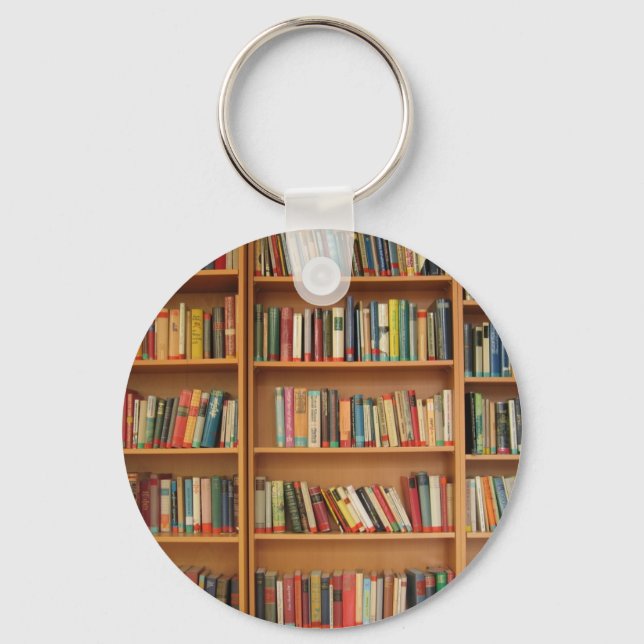 Bookshelf background keychain (Front)