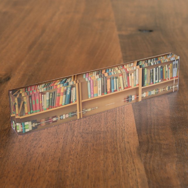Bookshelf background nameplate (Side)