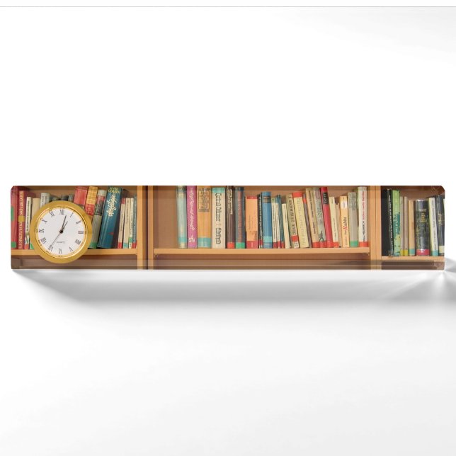 Bookshelf background nameplate (Front)