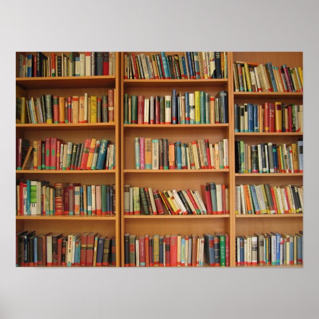Bookshelf background poster (Front)