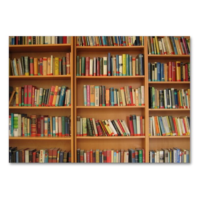 Bookshelf background table number (Front)