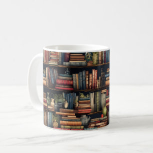 Bookshelf Books Coffee Mug