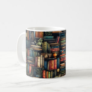 Bookshelf Books Coffee Mug