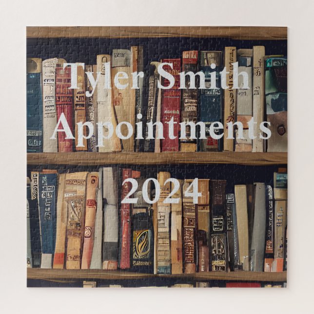 Bookshelf Daily Appointments  Jigsaw Puzzle (Vertical)
