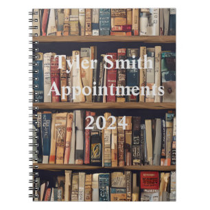 Bookshelf Daily Appointments  Notebook