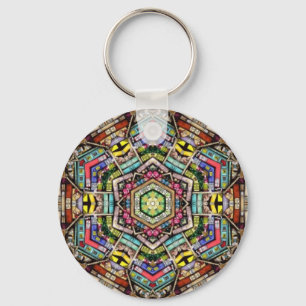 Bookshelf Kaleidoscope Keychain