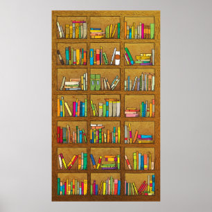 bookshelf poster
