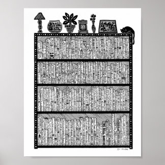 Bookshelf Poster